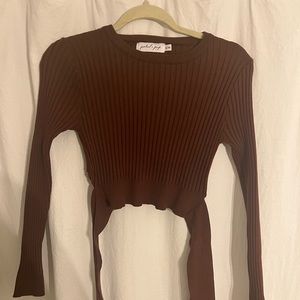 Petal & Pup open back sweater with tie